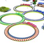 Lowpolly Train Racing