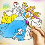 Princesses Coloring Book